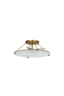 Madison Four Light Flush Mount in Stained Gold|Cast Glass (550|SCH-170500)