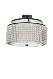 Joanna Two Light Semi-Flush Mount in Venetian Rust|Distressed Ivory|Feather White Linen|White Acrylic (550|SCH-170470)