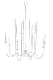 Snow 16 Light Chandelier in Plaster White (550|SCH-170065)