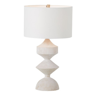 Maddox Table Lamp in Plaster White/Feather White Linen (550|SCH-170020)
