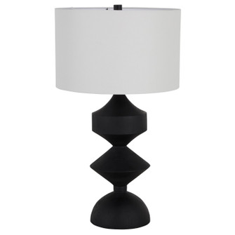 Maddox Table Lamp in Plaster Black/Feather White Linen (550|SCH-170015)