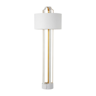 Krista One Light Floor Lamp in Coral White|Vintage Gold|White Linen (550|SCH-169095)