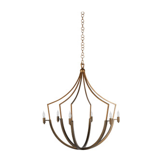 Skei Chandelier in Aged Brass/Clean Antique Gold (550|SCH-168000)