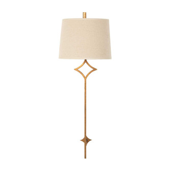 Theresa One Light Wall Sconce in Antique Gold|Cream Linen (550|SCH-156090) Theresa One Light Wall Sconce in Antique Gold|Cream Linen (550|SCH-156090)