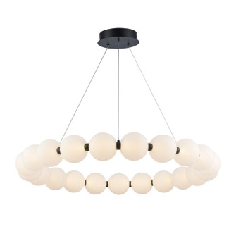 Orb II LED Chandelier in Black (110|MDN-1592 BK)