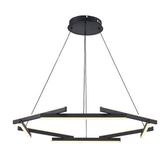 Celestia LED Chandelier in Black (110|MDN-1566 BK)