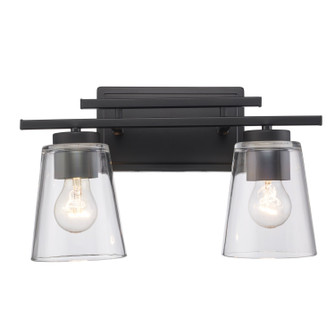 Iris Two Light Vanity in Black (110|22492 BK)