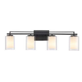 Lisbon Four Light Vanity in Black (110|22484 BK)