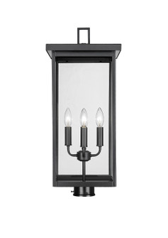 Barkeley Four Light Outdoor Post Lantern in Powder Coated Black (59|42604-PBK)