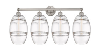 Edison Four Light Bath Vanity in Satin Nickel (405|616-4W-SN-G557-8CL)