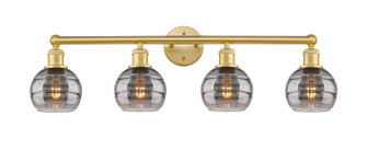 Edison Four Light Bath Vanity in Brushed Satin Nickel (405|616-4W-SN-G556-6SM)