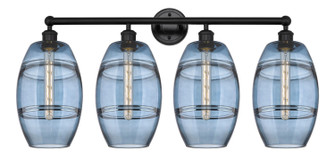 Edison Four Light Bath Vanity in Matte Black (405|616-4W-BK-G557-8BL)