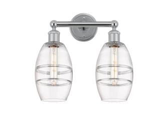Edison Two Light Bath Vanity in Polished Chrome (405|616-2W-PC-G557-6CL)