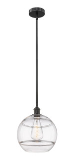 Edison One Light Mini Pendant in Matte Black (405|616-1S-BK-G556-12CL)