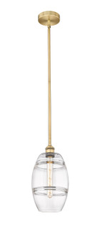 Edison One Light Mini Pendant in Brushed Brass (405|616-1S-BB-G557-8CL)