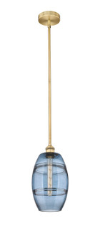 Edison One Light Mini Pendant in Brushed Brass (405|616-1S-BB-G557-8BL)