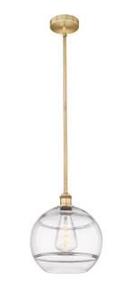 Edison One Light Mini Pendant in Brushed Brass (405|616-1S-BB-G556-12CL)