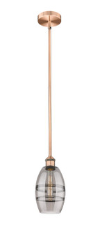Edison One Light Mini Pendant in Antique Copper (405|616-1S-AC-G557-6SM)