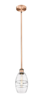Edison One Light Mini Pendant in Antique Copper (405|616-1S-AC-G557-6CL)
