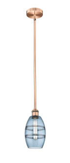 Edison One Light Mini Pendant in Antique Copper (405|616-1S-AC-G557-6BL)