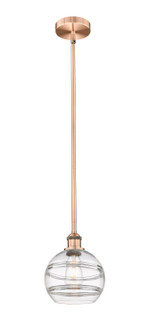 Edison LED Pendant in Antique Copper (405|616-1S-AC-G556-8CL)