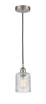 Edison One Light Mini Pendant in Brushed Satin Nickel (405|616-1P-SN-G112C-5CL)