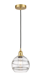 Edison One Light Mini Pendant in Satin Gold (405|616-1P-SG-G556-8CL)