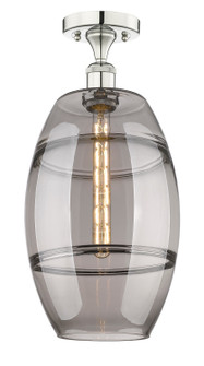 Edison One Light Semi-Flush Mount in Polished Nickel (405|616-1F-PN-G557-10SM)