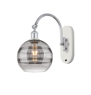 Ballston One Light Wall Sconce in White Polished Chrome (405|518-1W-WPC-G556-8SM)