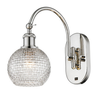 Ballston One Light Wall Sconce in Polished Nickel (405|518-1W-PN-G122C-6CL)
