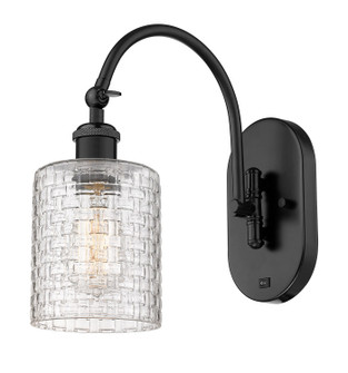 Ballston One Light Wall Sconce in Matte Black (405|518-1W-BK-G112C-5CL)