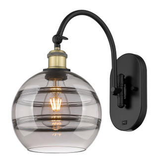 Ballston One Light Wall Sconce in Black Antique Brass (405|518-1W-BAB-G556-8SM)