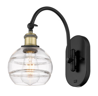 Ballston One Light Wall Sconce in Black Antique Brass (405|518-1W-BAB-G556-6CL)