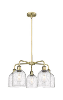 Downtown Urban Five Light Chandelier in Antique Brass (405|516-5CR-AB-G558-6SDY)