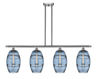 Ballston Four Light Island Pendant in Brushed Satin Nickel (405|516-4I-SN-G557-8BL)