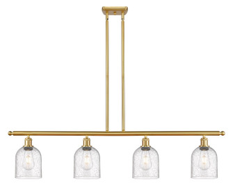 Ballston Four Light Island Pendant in Satin Gold (405|516-4I-SG-G558-6SDY)