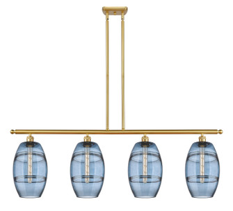 Ballston Four Light Island Pendant in Satin Gold (405|516-4I-SG-G557-8BL)