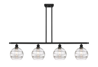 Ballston Four Light Island Pendant in Matte Black (405|516-4I-BK-G556-8CL)