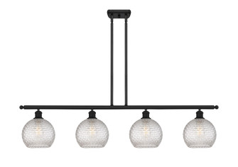 Ballston Four Light Island Pendant in Matte Black (405|516-4I-BK-G122C-8CL)