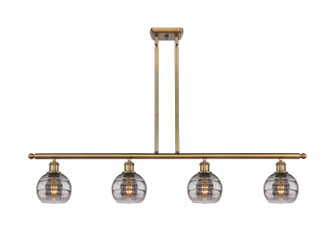 Ballston Four Light Island Pendant in Brushed Brass (405|516-4I-BB-G556-6SM)