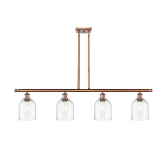 Ballston Four Light Island Pendant in Antique Copper (405|516-4I-AC-G558-6CL)