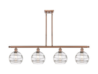 Ballston Four Light Island Pendant in Antique Copper (405|516-4I-AC-G556-8CL)