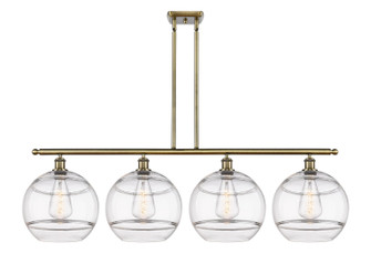 Ballston Four Light Island Pendant in Antique Brass (405|516-4I-AB-G556-12CL)