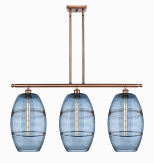 Ballston Three Light Island Pendant in Antique Copper (405|516-3I-AC-G557-10BL)