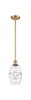 Ballston One Light Mini Pendant in Satin Gold (405|516-1S-SG-G557-6CL)