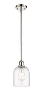 Ballston One Light Mini Pendant in Polished Nickel (405|516-1S-PN-G558-6CL)