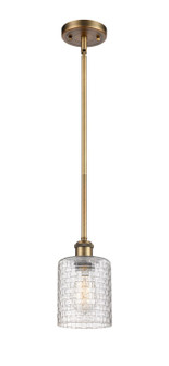 Ballston One Light Mini Pendant in Brushed Brass (405|516-1S-BB-G112C-5CL)