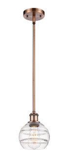 Ballston One Light Mini Pendant in Antique Copper (405|516-1S-AC-G556-6CL)