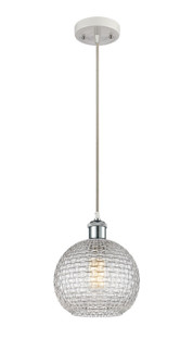 Ballston One Light Mini Pendant in White Polished Chrome (405|516-1P-WPC-G122C-8CL)