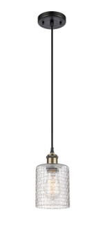 Ballston One Light Mini Pendant in Black Antique Brass (405|516-1P-BAB-G112C-5CL)